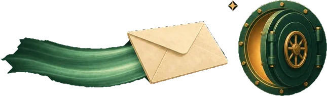 A promo email being forwarded to a private vault address